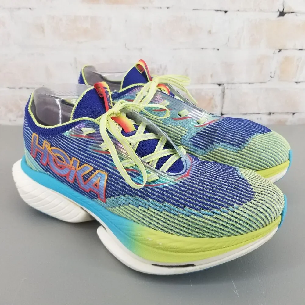 Hoka One One Cielo X1 1147910 ENN Road Racing Shoe Evening Sky/Lettuce Men's 10